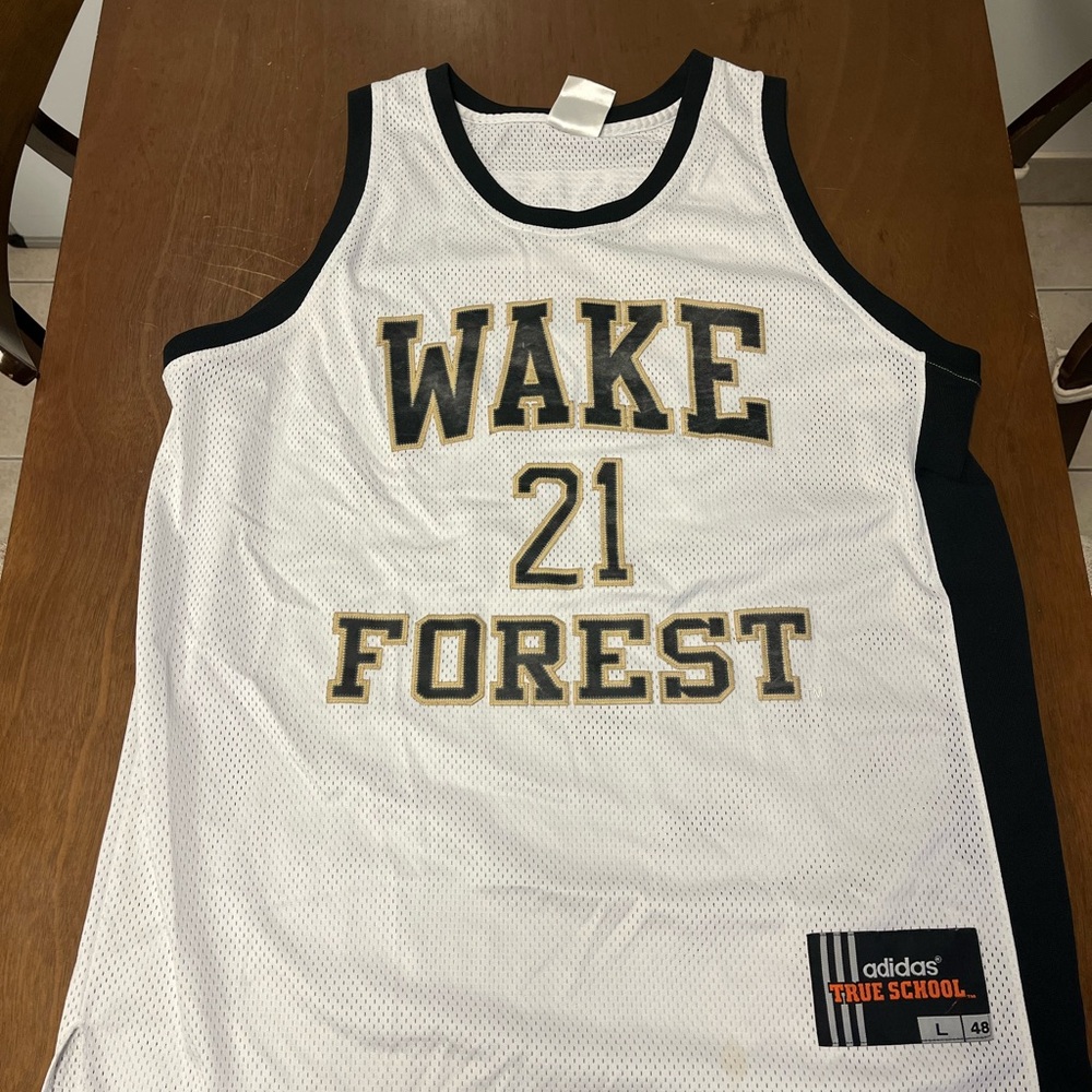 Tim Duncan Adidas Wake Forest Basketball Jersey